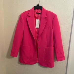 Zara Hot Pink Oversized Blazer